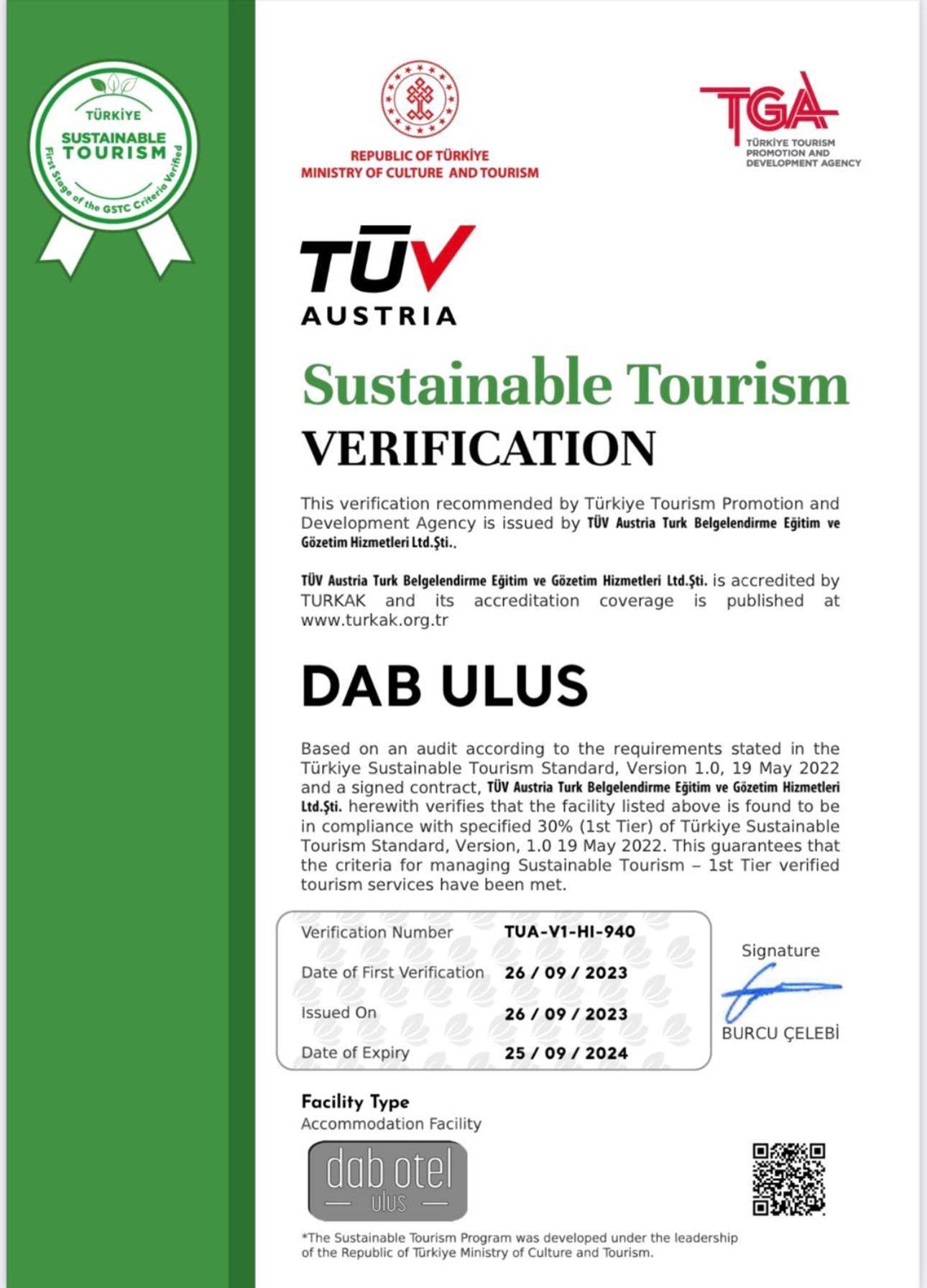 Dab Hotel Ulus 安卡拉 外观 照片